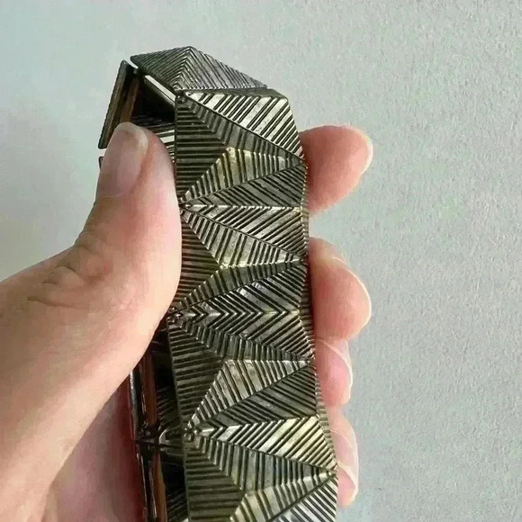 Triangle Aztec Chucky Brown Art to Wear  Bracelet Jewelry Accessory Boho - Picture 9 of 9